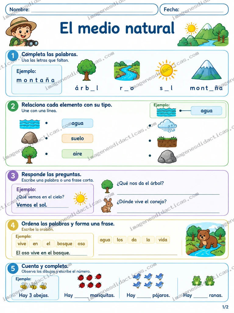 Ilustración de El medio natural